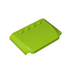 GOBRICKS GDS-1302 Wedge 4 x 6 x 2/3 Triple Curved - YWOBB