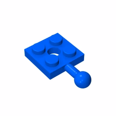 GOBRICKS GDS-1052 Modified 2 x 2 with Tow Ball and Hole - YWOBB