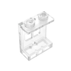 GOBRICKS GDS-784 Window 1 x 2 x 2 Plane, Single Hole Top and Bottom for Glass - YWOBB