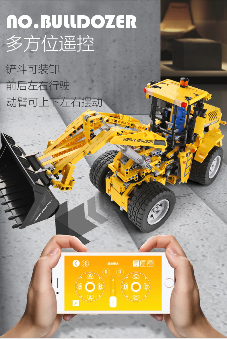 Mould King 13122S RC BULLDOZER - YWOBB