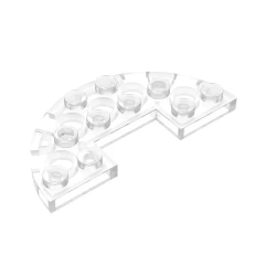 GOBRICKS GDS-705  Round Half 3 x 6 with 1 x 2 Cutout - YWOBB