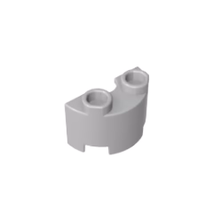 GOBRICKS GDS-90040 Cylinder Half 1 x 2 x 1 - YWOBB