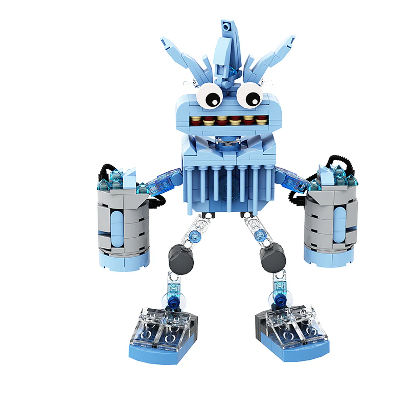 GOBRICKS MOC A0503Y05 My Singing Monsters-Ice Monster - YWOBB