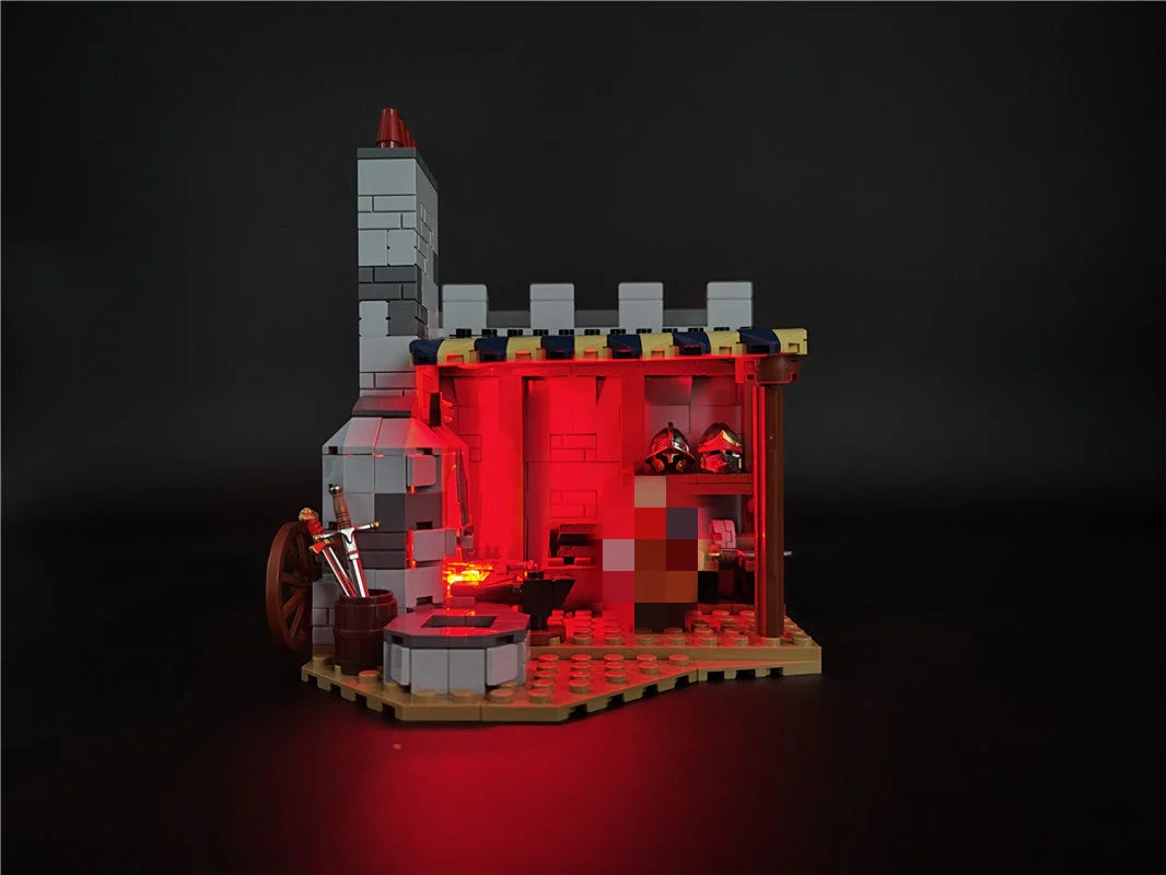 YOURBRICKS 40001 Medival Modular Blacksmith MOC 83224 - YWOBB