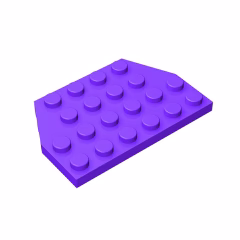 GOBRICKS GDS-704  Plate 4 x 6 Cut Corners - YWOBB