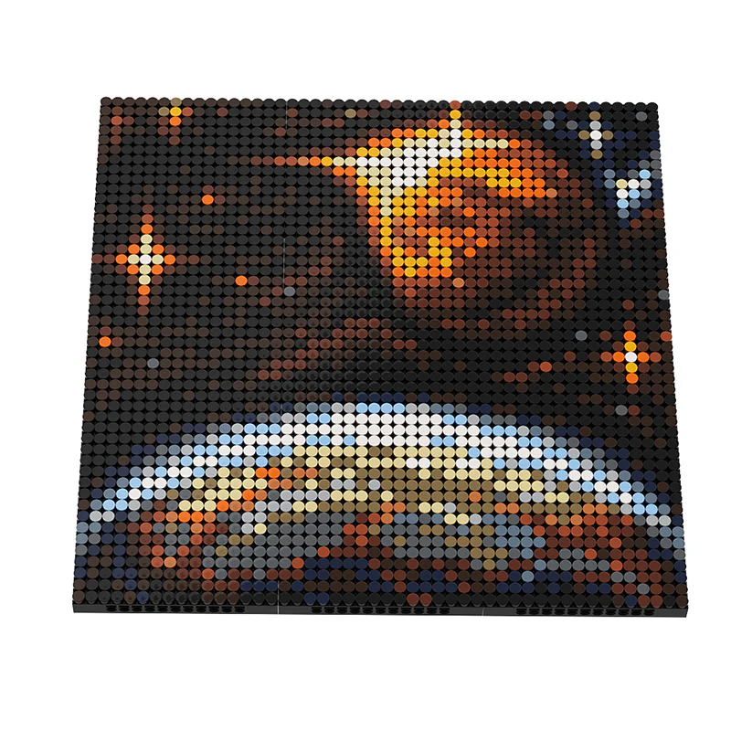 GOBRICKS MOC A0321Y03 Space Canvas - Sunset - YWOBB