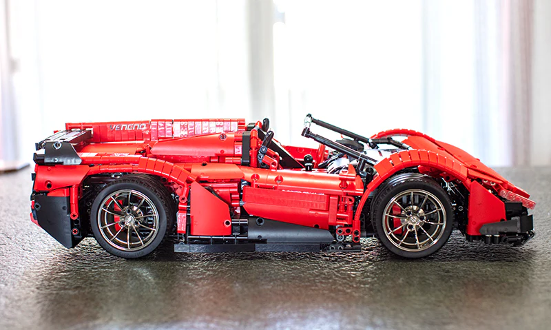 Mould King 13079 RC 1:8 Lamborghini Veneno with LED light kits - YWOBB
