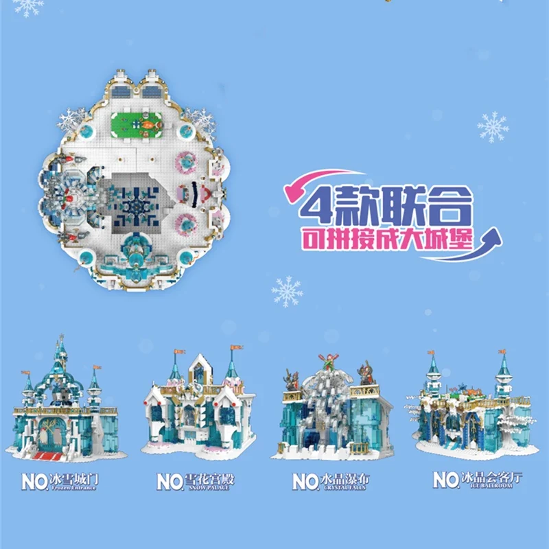 Mould King 11007 - 11010 Frozen Castle - YWOBB