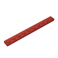 GOBRICKS GDS-507 Plate 1 x 10 - YWOBB