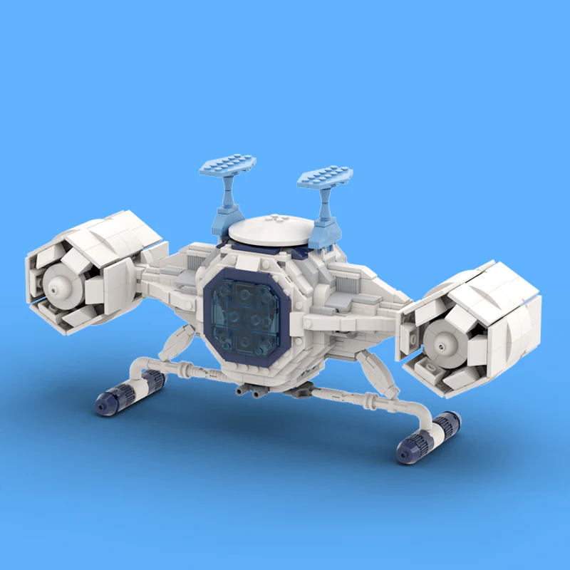 MOC C9293 Space commandos, Captain Iron (small auxiliary shuttle) - YWOBB