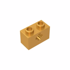 GOBRICKS GDS-633  Brick 1 x 2 with Axle Hole - YWOBB