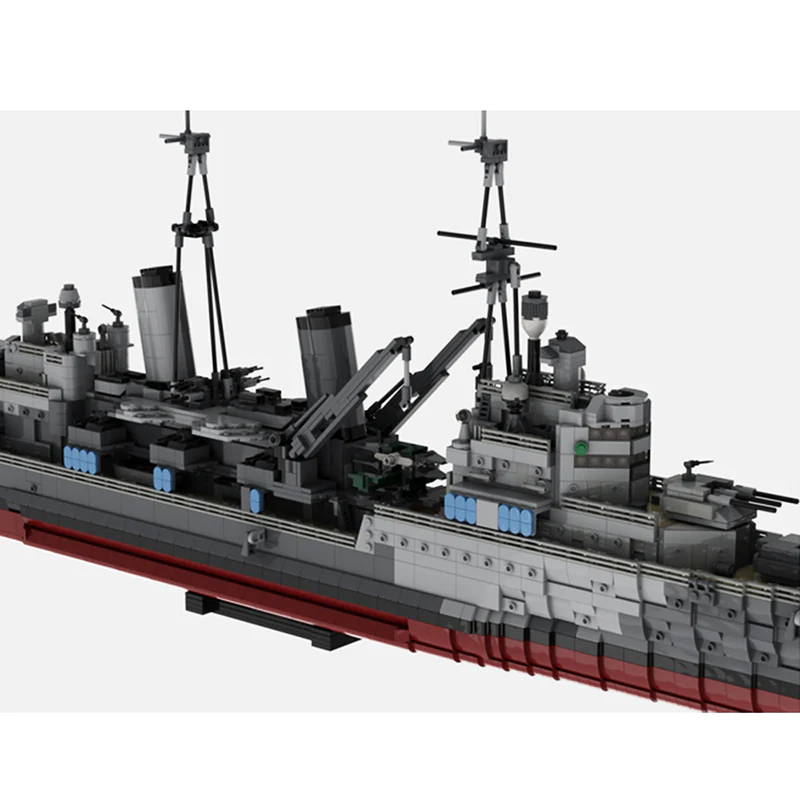 GOBRICKS MOC 67092 HMS Belfast 1939 Refit WW2 - YWOBB