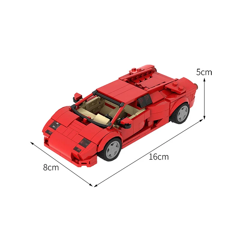 MOC 53287 Lamborghini Diablo 6.0 - Red - YWOBB
