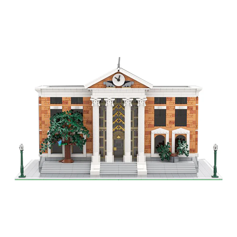 GOBRICKS MOC 138800 Modular Back to the Future Courthouse - YWOBB