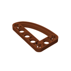 GOBRICKS GDS-970 Liftarm 3 x 5 L-Shape with Quarter Ellipse Thin - YWOBB