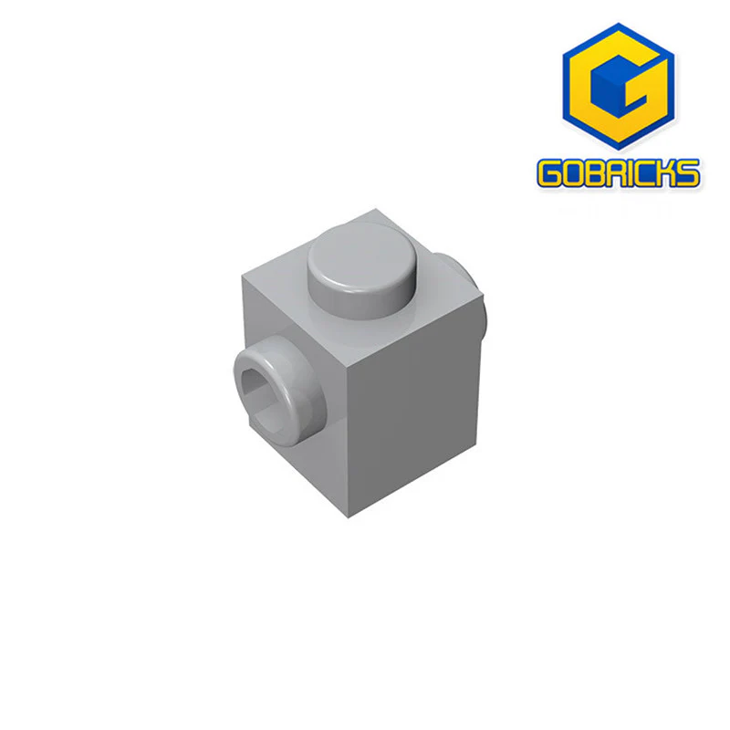 GOBRICKS GDS-649 Modified 1 x 1 with Studs on 2 Sides, Opposite - YWOBB
