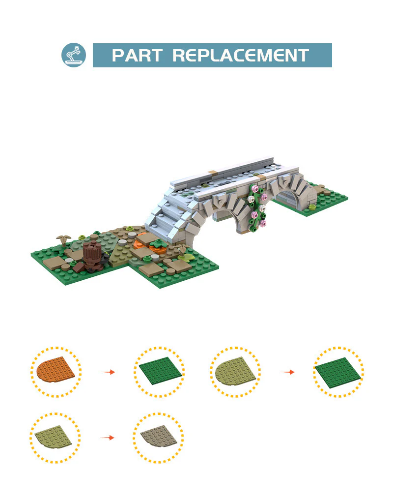 MOC 74371 Medieval Bridge - YWOBB