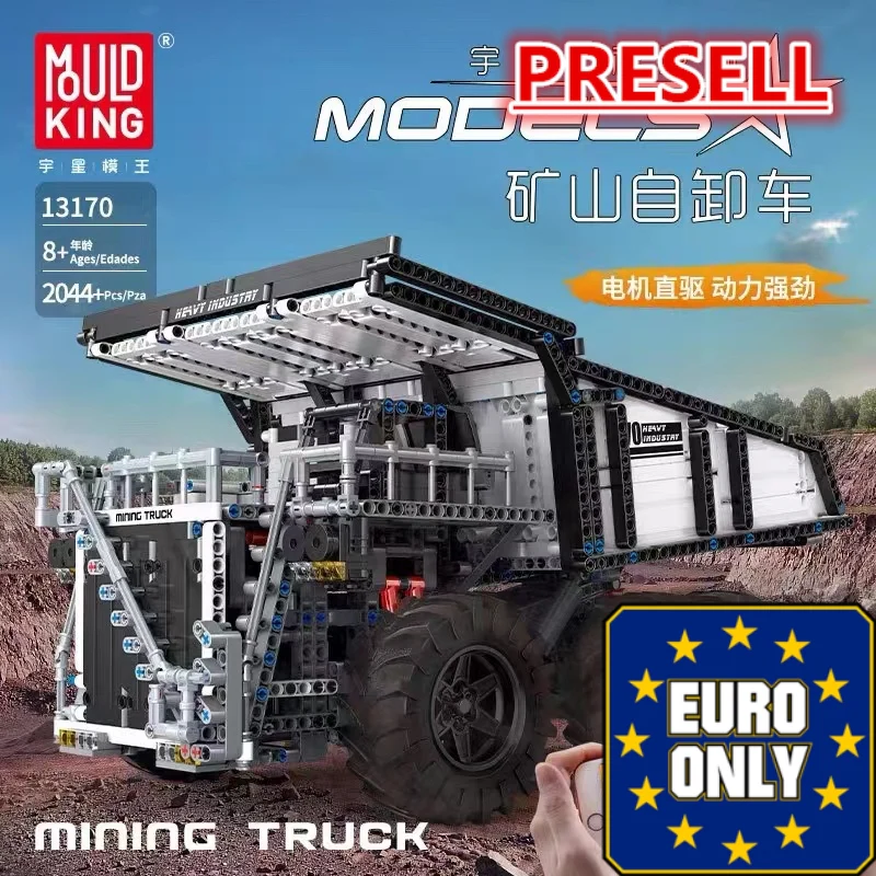 Mould King 13170 Custom RC Mining Dump Truck Muldenkipper OVP EU Warehouse Version - YWOBB