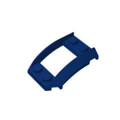 GOBRICKS GDS-1508 Wedge 4 x 3 Open with Cutout and 4 Studs - YWOBB