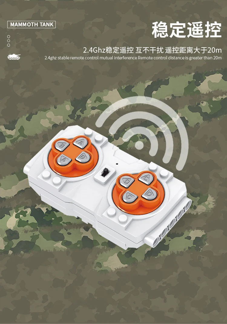 Mould King 20011  Red Alert Mammoth Tank - YWOBB