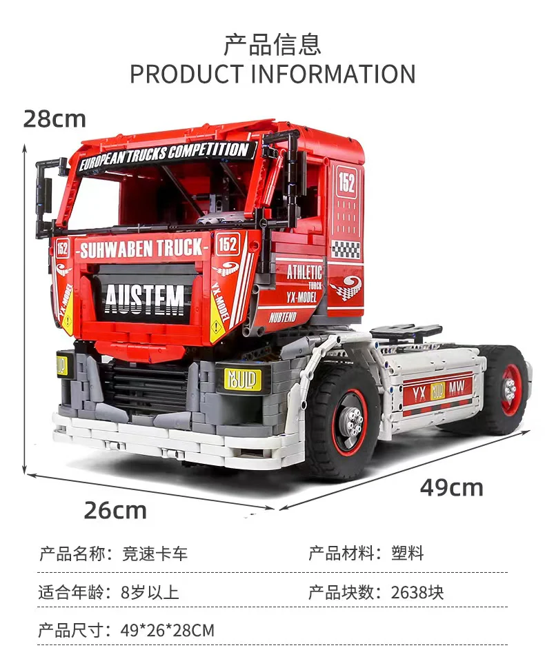 Mould King 13152 Race Truck MkII OVP EU Warehouse Version - YWOBB