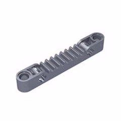 GOBRICKS GDS-1007 Gear Rack 1 x 7 with Axle and Pin Holes - YWOBB
