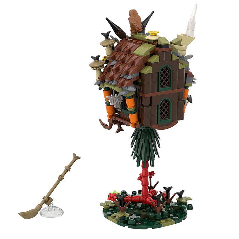 GOBRICKS MOC 128416 Baba Yaga hut - YWOBB