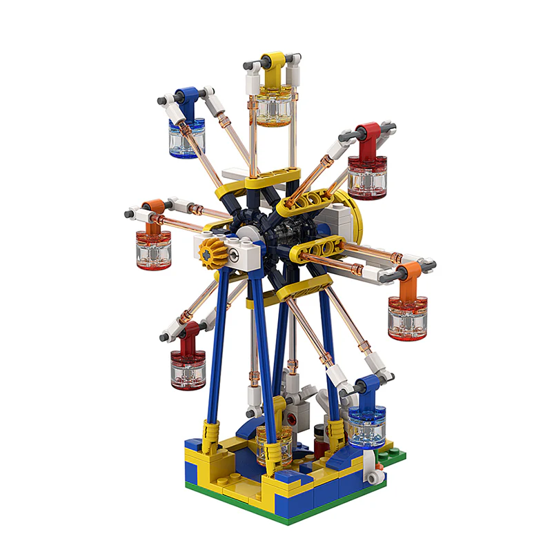 GOBRICKS MOC A0160 Moon Rabbit Ferris Wheel - YWOBB