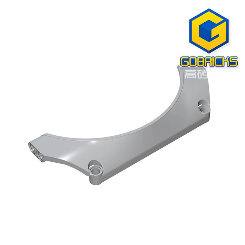 GOBRICKS GDS-1025 Panel Car Mudguard Arched 15 x 2 x 5 Straight Top - YWOBB