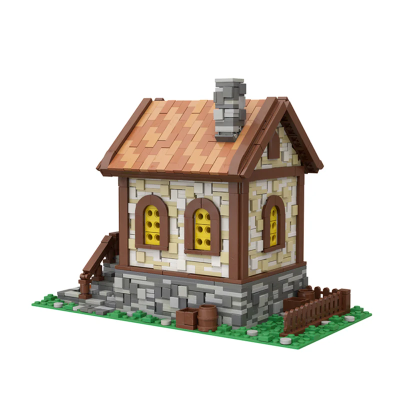 GOBRICKS MOC 113221 Medieval Hut - YWOBB