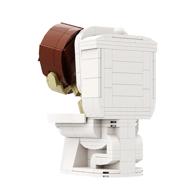 GOBRICKS MOC A0983Y02 toilet man - YWOBB