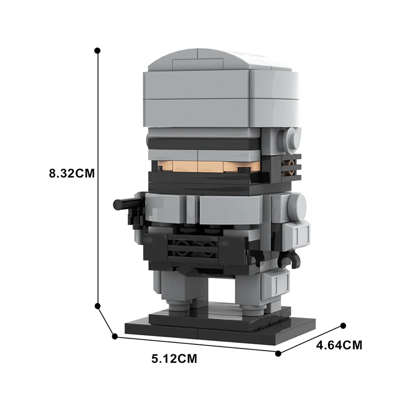 GOBRICKS MOC A0434 Robo Police Chief - YWOBB