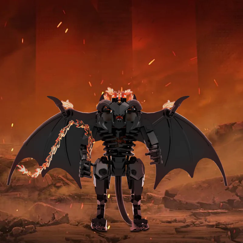 GOBRICKS MOC A1478 Lord of the Rings-Little Balrog - YWOBB