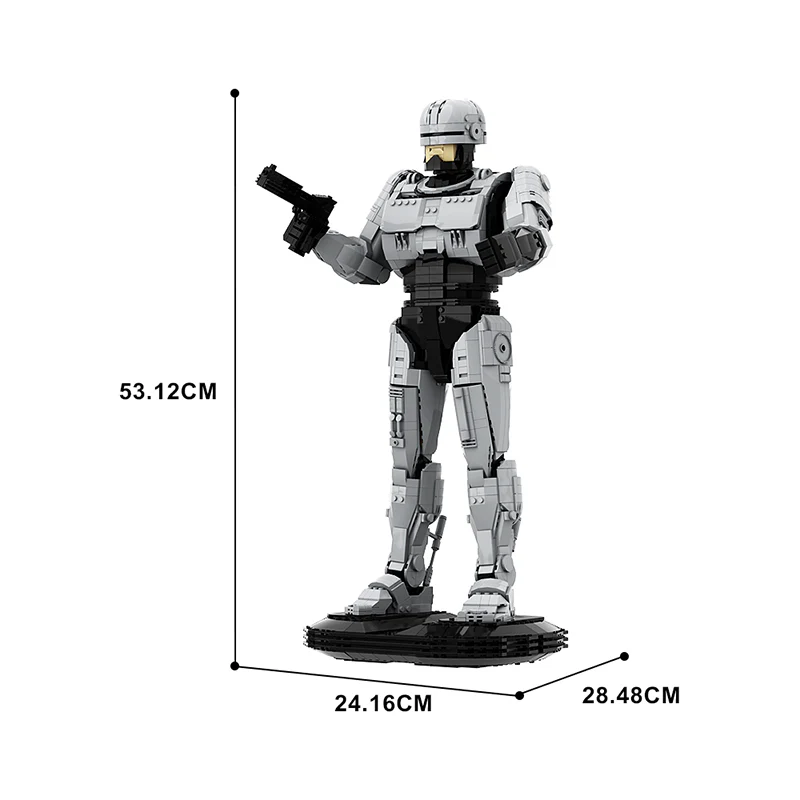 GOBRICKS MOC A0821 RoboCop (Large Style) - YWOBB