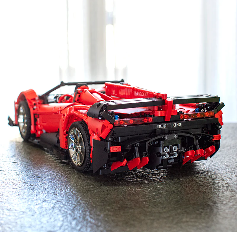 Mould King 13079 RC 1:8 Lamborghini Veneno with LED light kits - YWOBB
