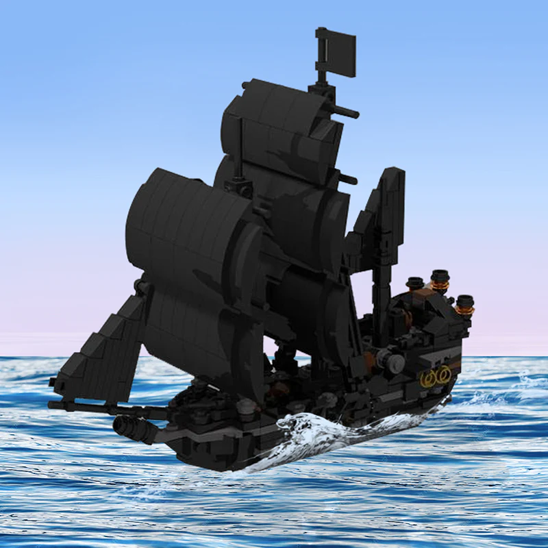 GOBRICKS MOC 145843 Mini The Black Pearl - YWOBB