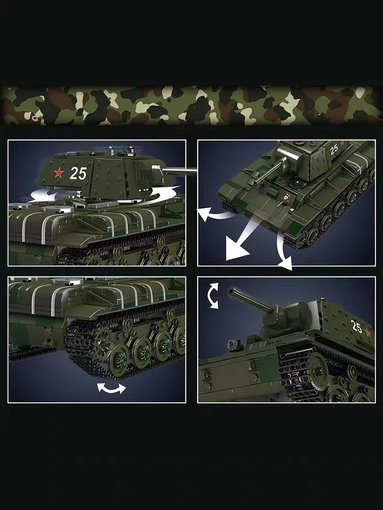 Mould King 20025 KV-1 Heavy Tank - YWOBB