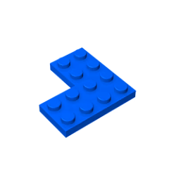 GOBRICKS GDS-696 Plate 4 x 4 Corner - YWOBB