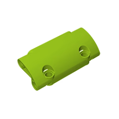 GOBRICKS GDS-1011 Panel Curved 7 x 3 with 2 Pin Holes through Panel Surface - YWOBB