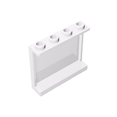 GOBRICKS GDS-751 Panel 1 x 4 x 3 with Side Supports - Hollow Studs - YWOBB