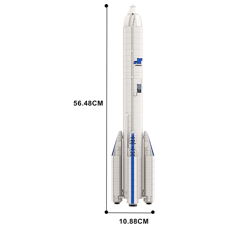 GOBRICKS MOC 91668 1:110 Ariane 6 - YWOBB