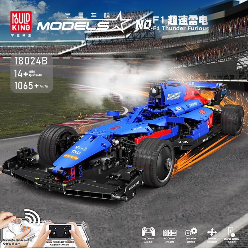 Mould King 18024B F1 Thunder Furious - YWOBB