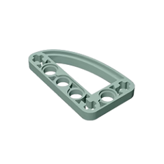 GOBRICKS GDS-970 Liftarm 3 x 5 L-Shape with Quarter Ellipse Thin - YWOBB