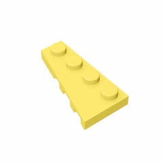 GOBRICKS GDS-548 Plate 4 x 2 Left - YWOBB