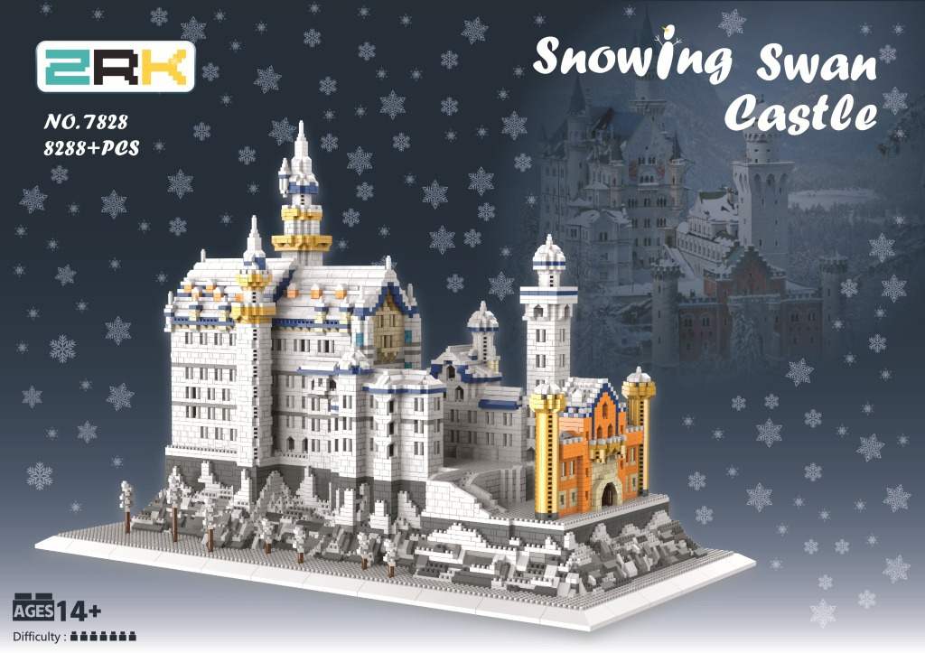 ZRK 7828 Mini Bricks German Neuschwanstein - YWOBB