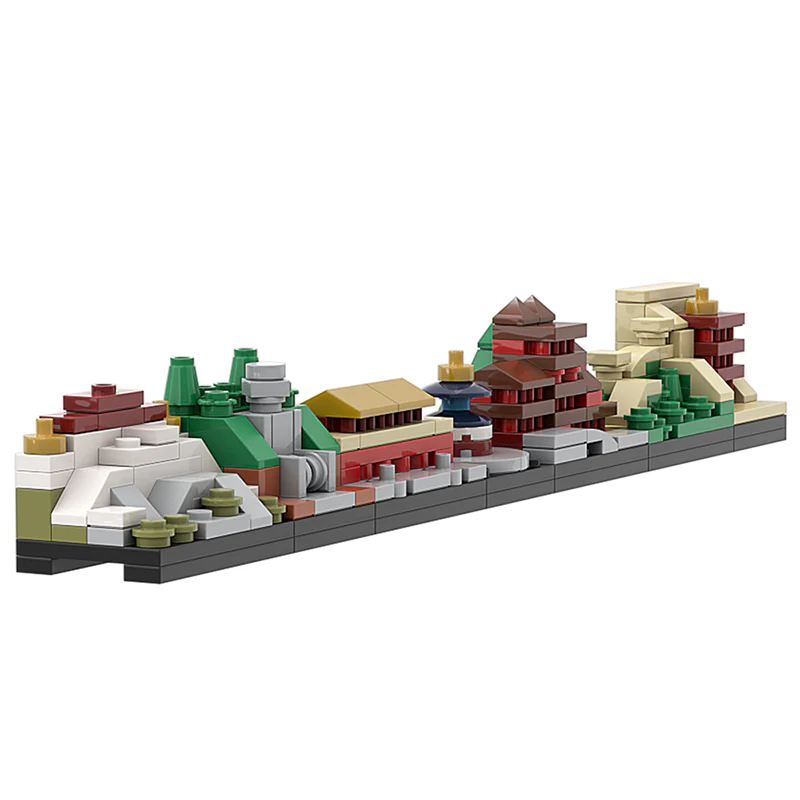 GOBRICKS MOC A0162Y01 China Skyline A - YWOBB