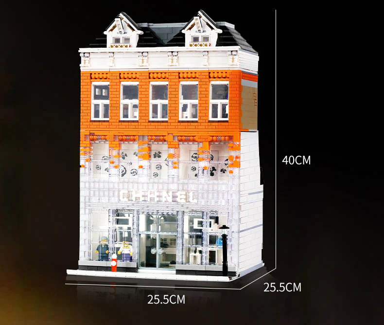 Mould King 16021 Chanel Crystal House with LED lights - YWOBB