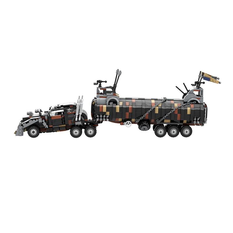 GOBRICKS MOC 119415 MAD MAX Fury Road Tatra T815 The War Rig (1220 bricks) apocalyptic truck - YWOBB