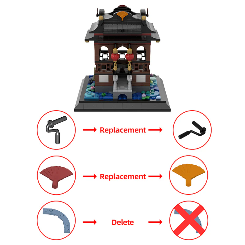 GOBRICKS MOC 122574 Tranquil Teatime - YWOBB