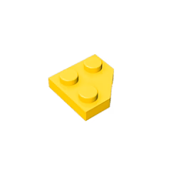 GOBRICKS GDS-1503 Plate 2 x 2 Cut Corner - YWOBB